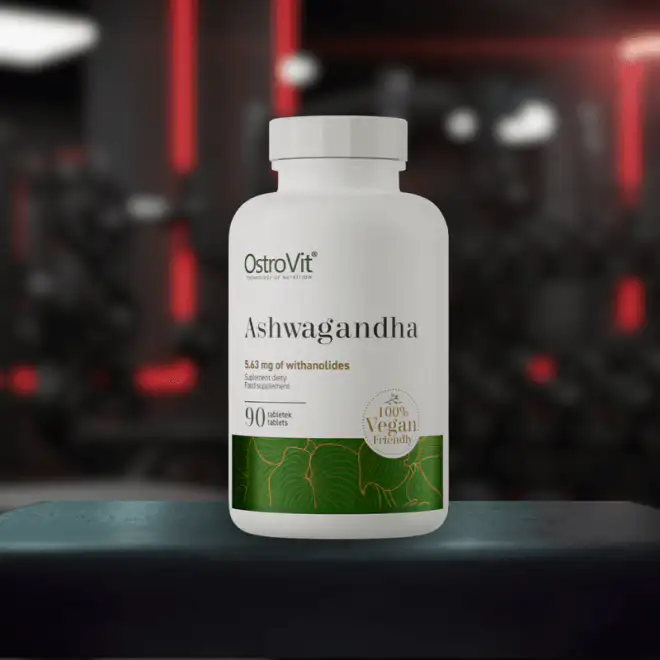 Așwaganda 90 capsule Gymbros într-o sală de fitness